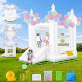 AKEYDIY Inflatable Bouncer with Air Blower,Indoor & Outdoor Bouncy Castle Akeydiy